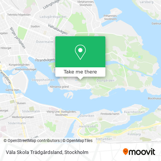 Väla Skola Trädgårdsland map