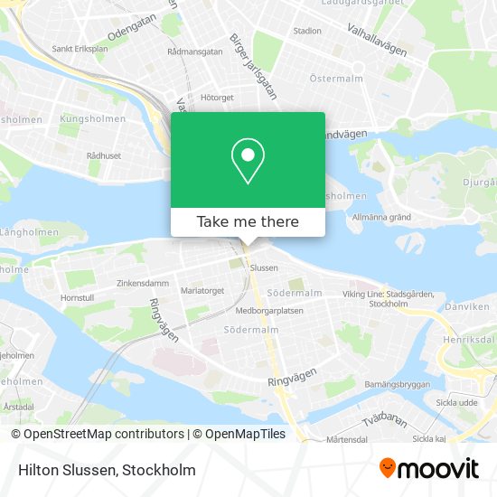 Hilton Slussen map
