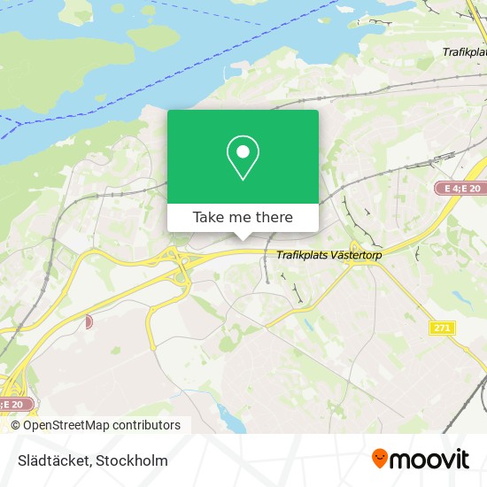 Slädtäcket map