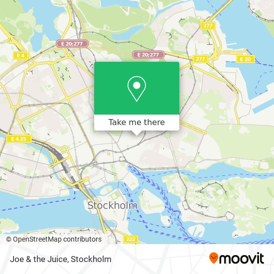 Joe & the Juice map