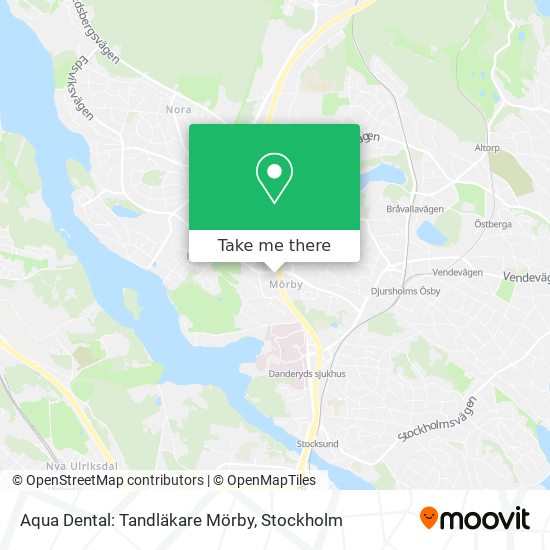 Aqua Dental: Tandläkare Mörby map