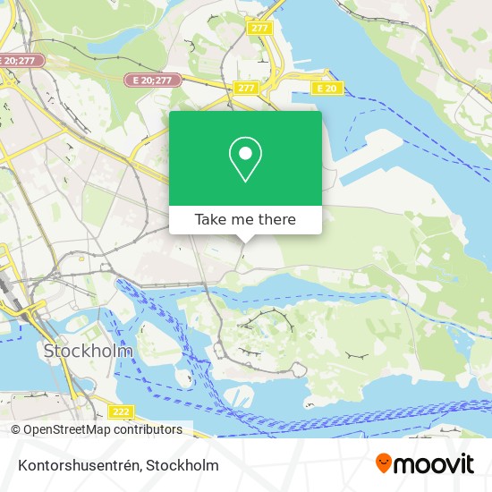 Kontorshusentrén map