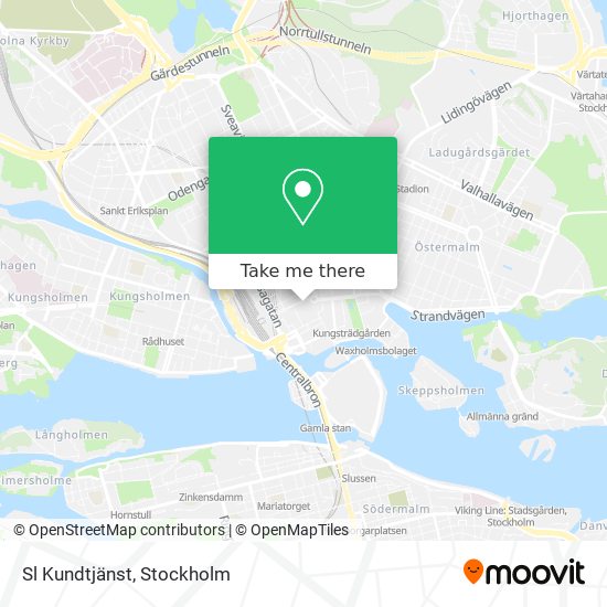 Sl Kundtjänst map