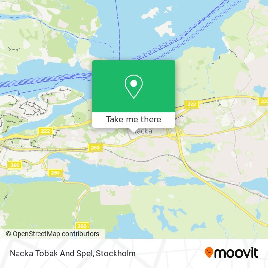 Nacka Tobak And Spel map