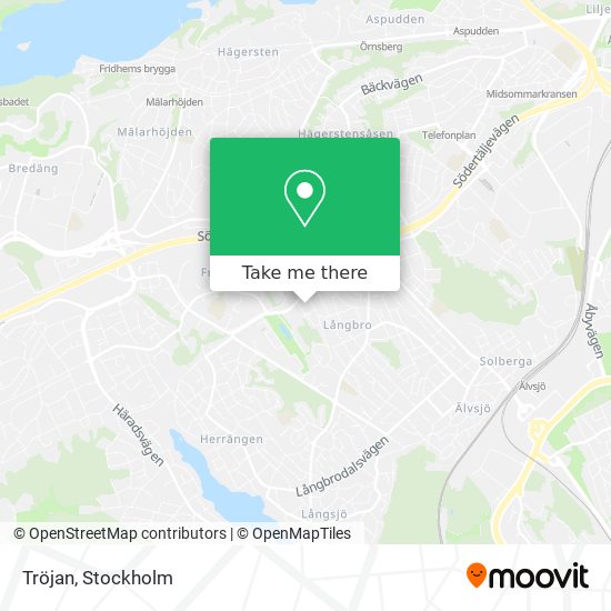 Tröjan map