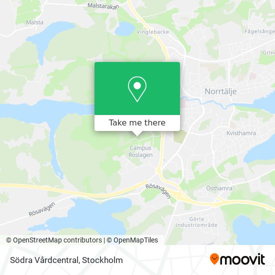 Södra Vårdcentral map