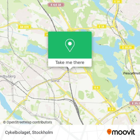 Cykelbolaget map