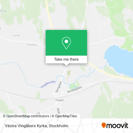 Västra Vingåkers Kyrka map