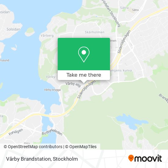 Vårby Brandstation map