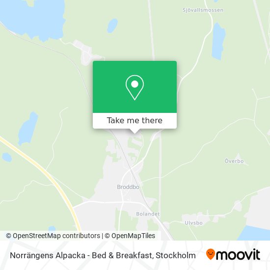 Norrängens Alpacka - Bed & Breakfast map