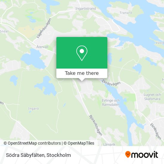 Södra Säbyfälten map