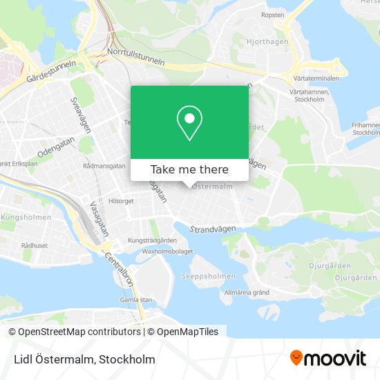 Lidl Östermalm map