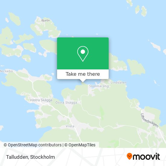 Talludden map