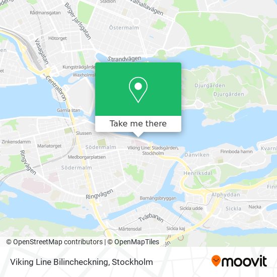 Viking Line Bilincheckning map
