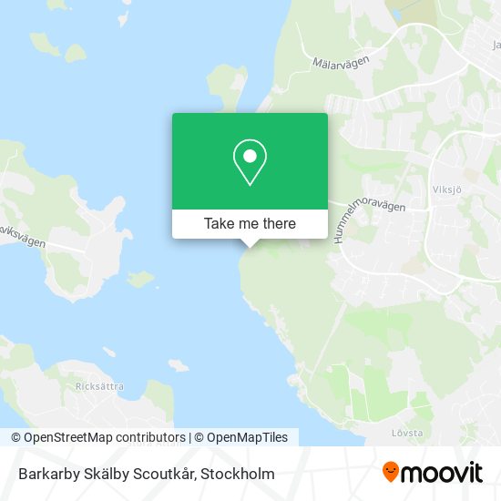 Barkarby Skälby Scoutkår map