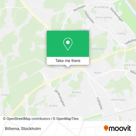 Biltema map