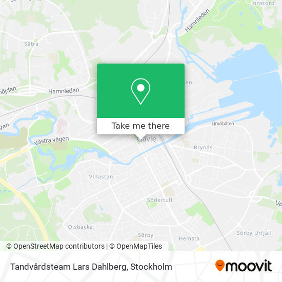 Tandvårdsteam Lars Dahlberg map