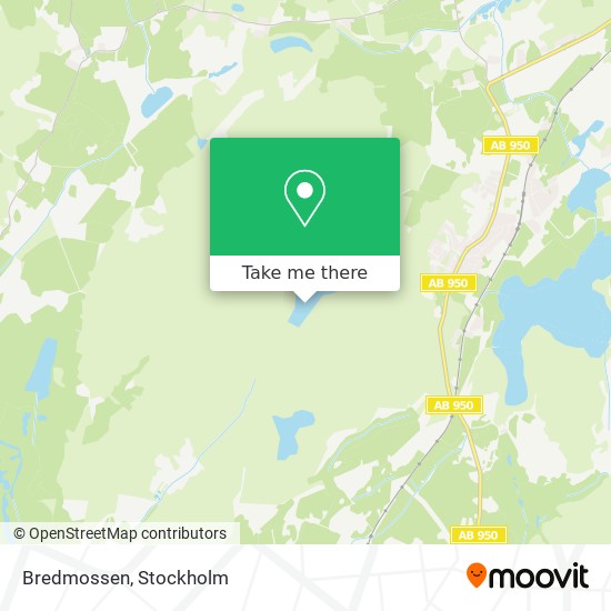 Bredmossen map