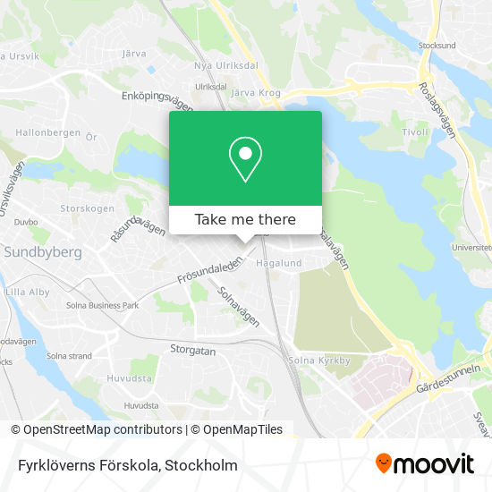 Fyrklöverns Förskola map