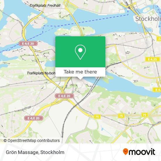 Grön Massage map