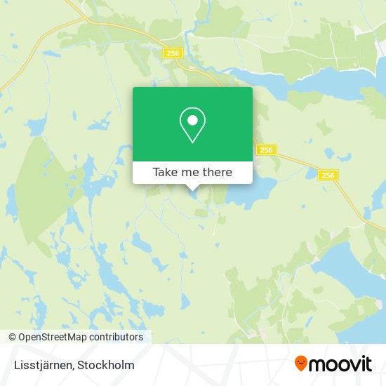 Lisstjärnen map