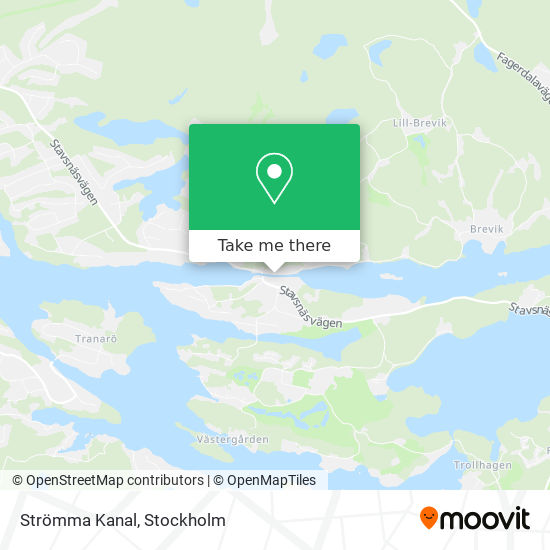 Strömma Kanal map