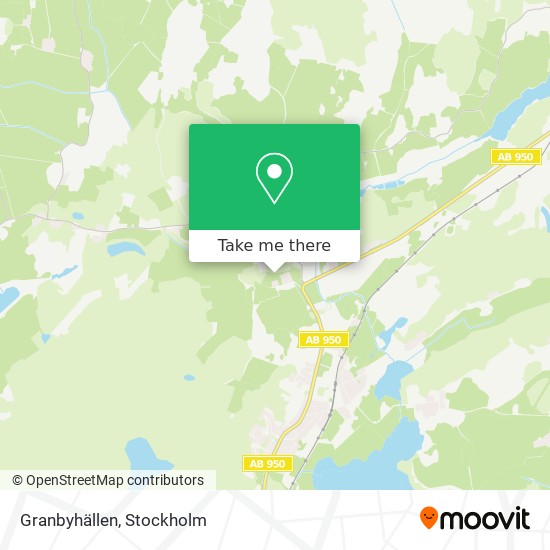 Granbyhällen map