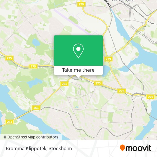 Bromma Klippotek map