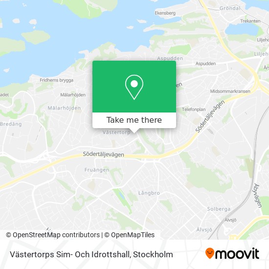 Västertorps Sim- Och Idrottshall map