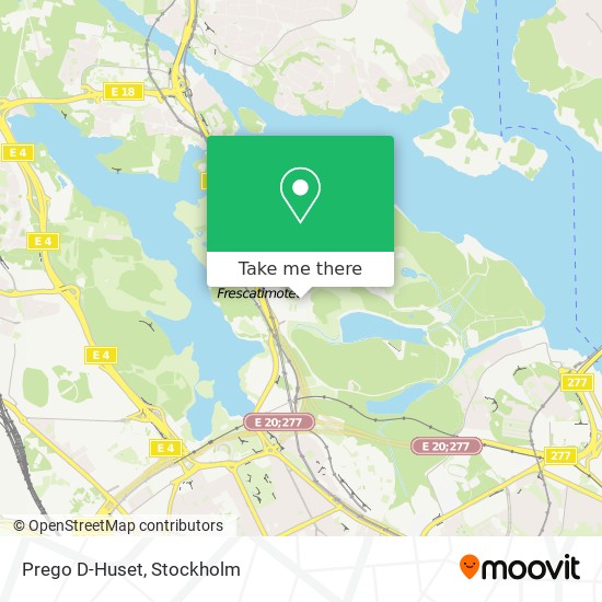 Prego D-Huset map