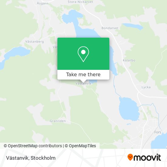 Västanvik map