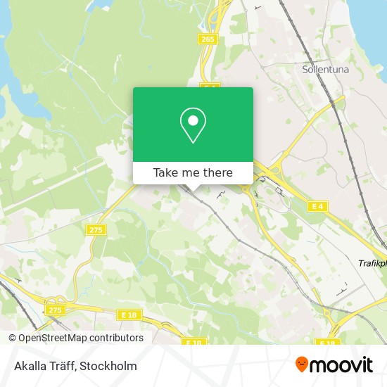 Akalla Träff map