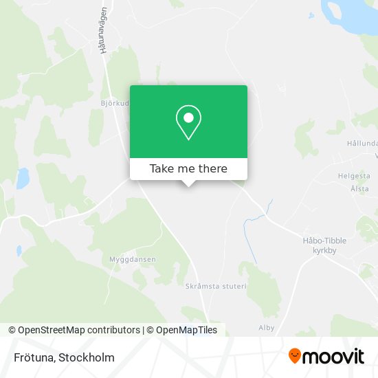 Frötuna map