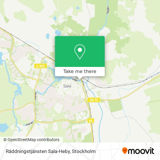 Räddningstjänsten Sala-Heby map