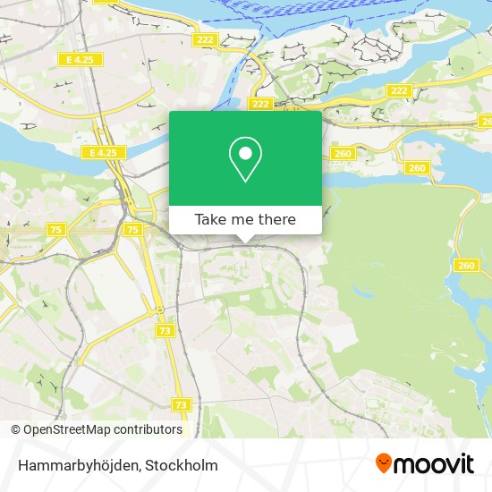 Hammarbyhöjden map