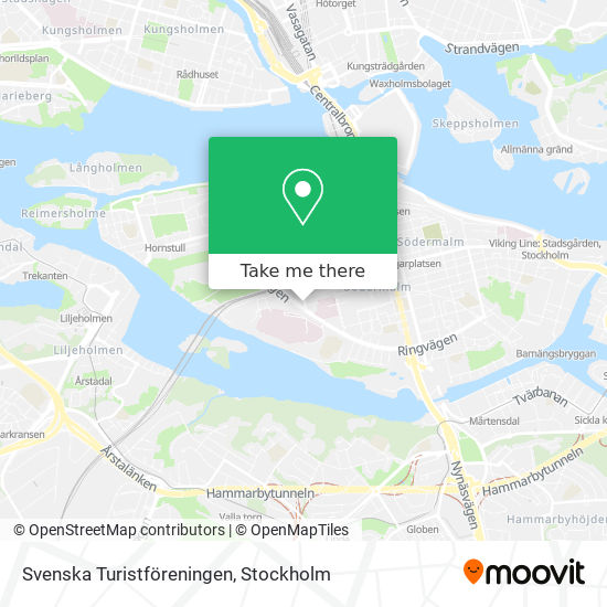 Svenska Turistföreningen map