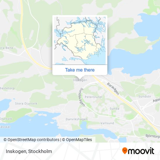 Inskogen map