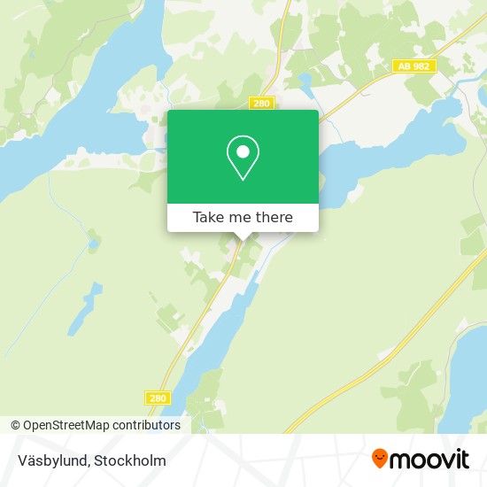 Väsbylund map