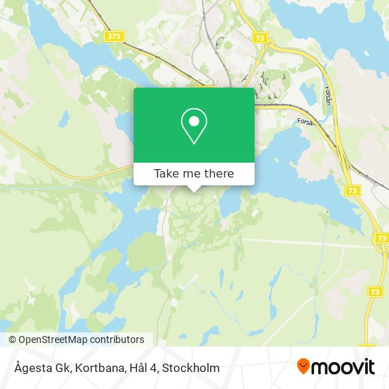 Ågesta Gk, Kortbana, Hål 4 map