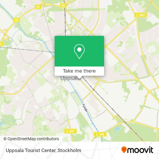 Uppsala Tourist Center map