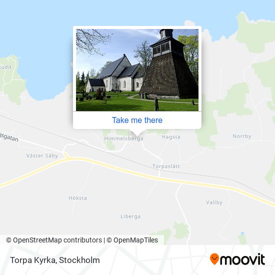 Torpa Kyrka map