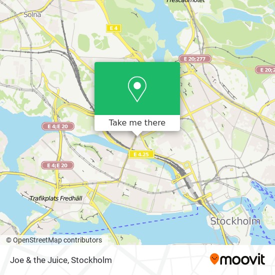 Joe & the Juice map