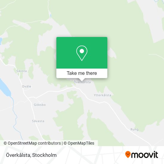 Överkålsta map