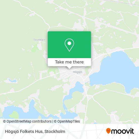 Högsjö Folkets Hus map