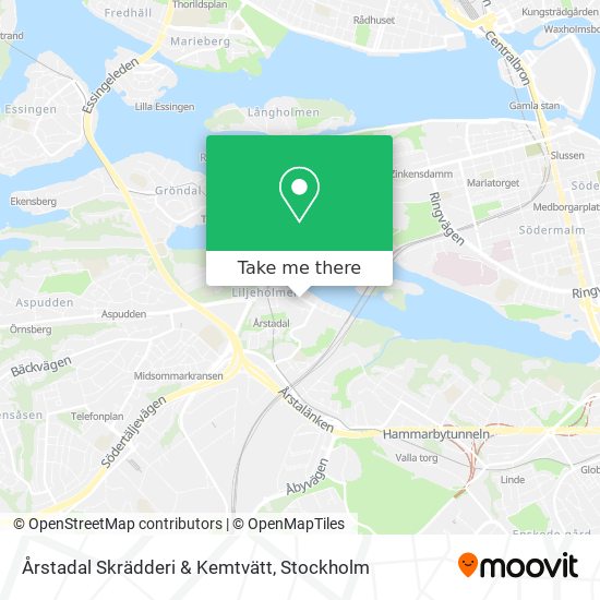 Årstadal Skrädderi & Kemtvätt map