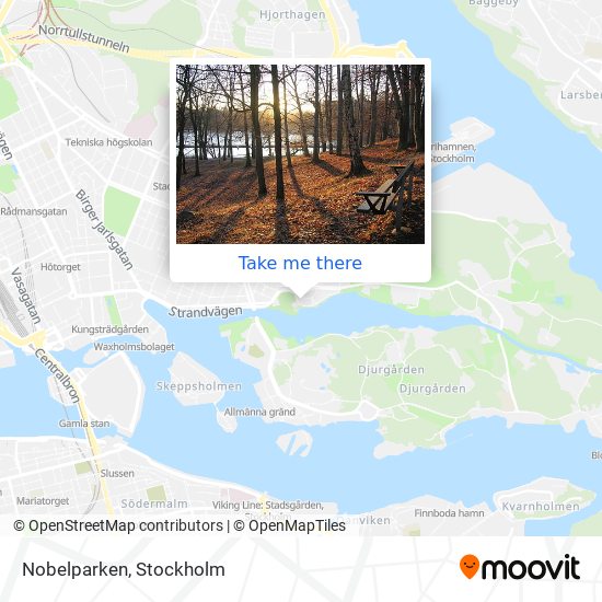 Nobelparken map
