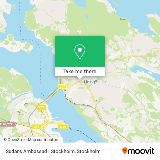 Sudans Ambassad I Stockholm map