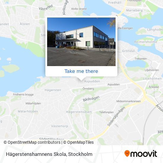 Hägerstenshamnens Skola map