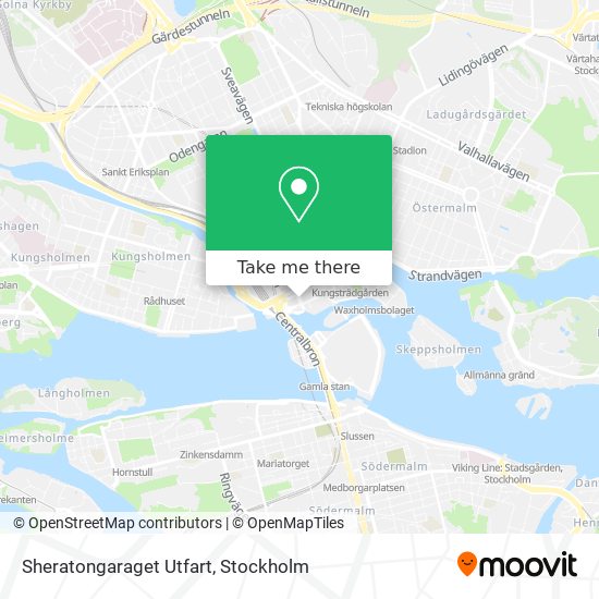 Sheratongaraget Utfart map