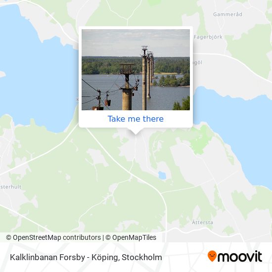 Kalklinbanan Forsby - Köping map